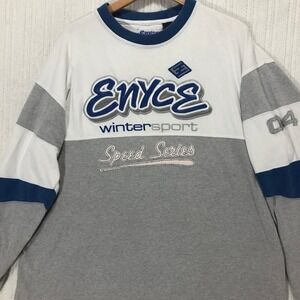 Enyce Winter Sport Speed Series Long Sleeve T Shirt 3XL White Grey Blue